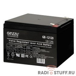 Ginzzu Батарея GB-12120 (RTL) свинцово-кислотный, необслуживаемый, технология AGM, 12В / 12Ач, клемма 5/7мм
