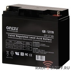 Ginzzu Батарея GB-12170 (RTL) свинцово-кислотный, необслуживаемый, технология AGM, 12В / 17Ач